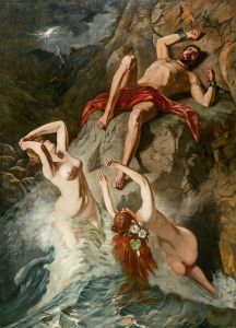 Prometheus, von den Okeaniden beklagt