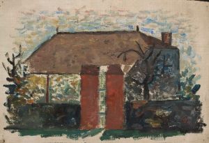 House with a red gate