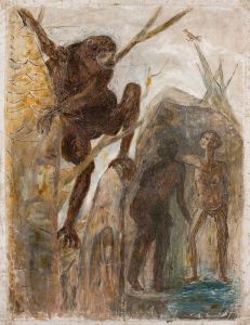 Landscape with a monkey