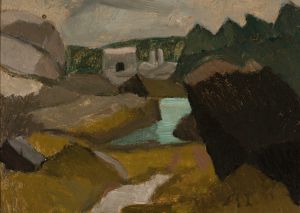 Rocky landscape with water
