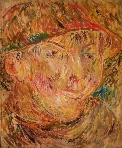 Head of a boy in a hat