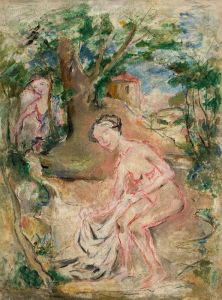 In a bath