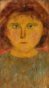Little girl with a fringe