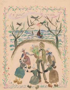 Name day card for Maria Mickiewiczówna