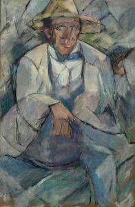 Portrait of a man in a white hat
