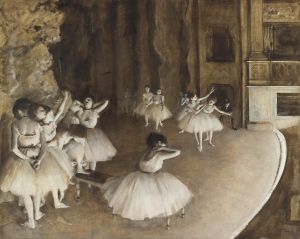 The Rehearsal of the Ballet on Stage
