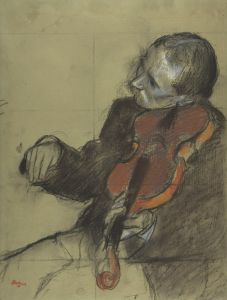 Violinist, Study for ‘The Dance Lesson’
