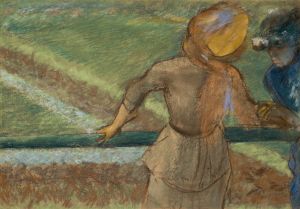 Deux femmes causant