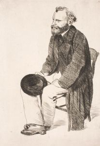 Manet seated. Turned to the left