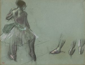 Dancer Seen from Behind and Three Studies of Feet