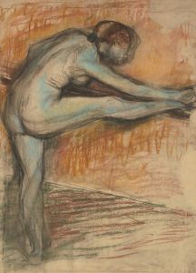 Étude De Nu Pour Une Danseuse À La Barre