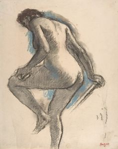 Bather Sponging Her Knee