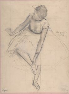 Dancer Adjusting Her Slipper