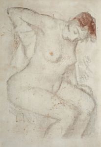Femme s’essuyant