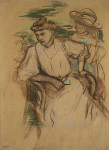 Jeune femme assise