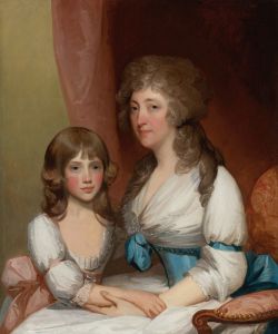 Portrait of Mrs. Samuel Dick And Her Daughter