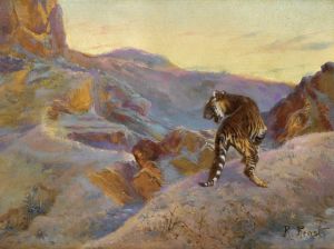 Tiger in the mountains