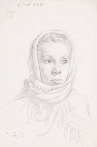 Girl in a Scarf