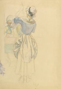 Man in Rococo Attire with Maid