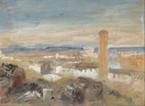 A Campanile among Ruins