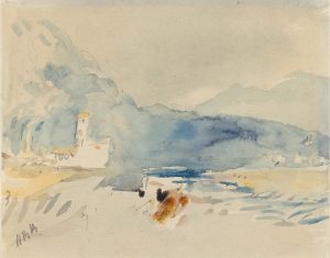 A Landscape with Mountains and a Stream