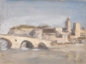 Avignon; Bridge over a River