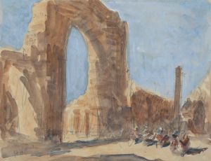 The Quwwat-ul-Islam  mosque and the Iron Pillar of Delhi, Qtub Minar complex