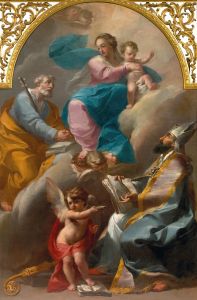 The Holy Family with Saint Augustine