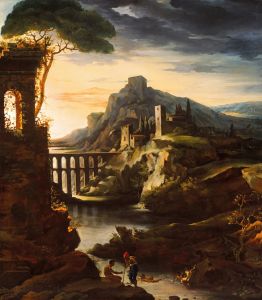 Evening; Landscape with an Aqueduct