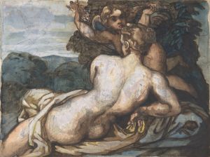 Venus and Cupid in a Landscape, after Annibale Carracci