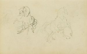 Two studies of a rearing horse