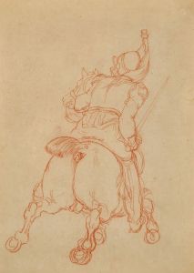 Cuirassier à cheval chargeant