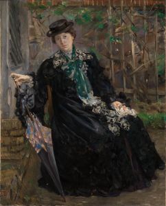 Bildnis Frau Charlotte Berend-Corinth im Garten
