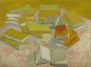 Piles of French novels
