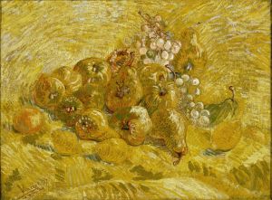 Quinces, lemons, pears and grapes