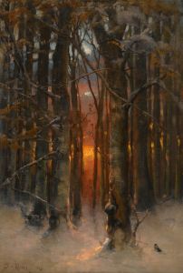 Sunset Through The Trees