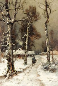 Homeward Bound through a Wintry Forest