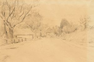 Sketch of a village street
