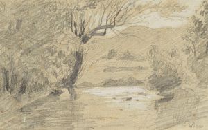 Flusslandschaft in Wasen