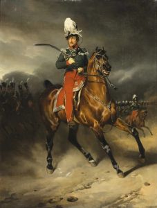 Portrait of Jean-Georges Schickler, chief of the Basel canton squadron