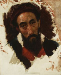 Study of a male head
