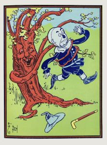 The branches bent down and twined around him
