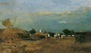 Landschaft in der Puszta Szolnok
