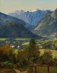 Der Dachstein vom Sophien-Doppelblick bei Ischl