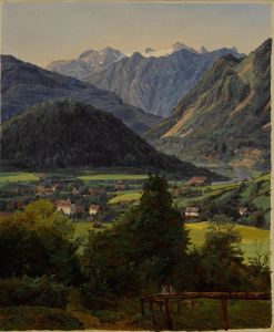 The Dachstein seen from the Sophienplatz