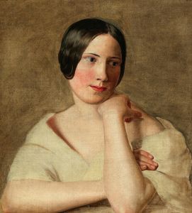 A Girl with Propped Up Arms