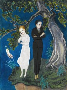 Young Man In Black, Girl In White