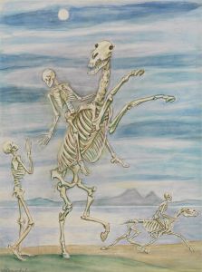 Skeleton on Horseback