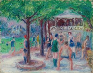Bathers At Play, Study #2
