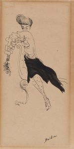 Portrait of Janet Braguin in the style of Giovanni Boldini